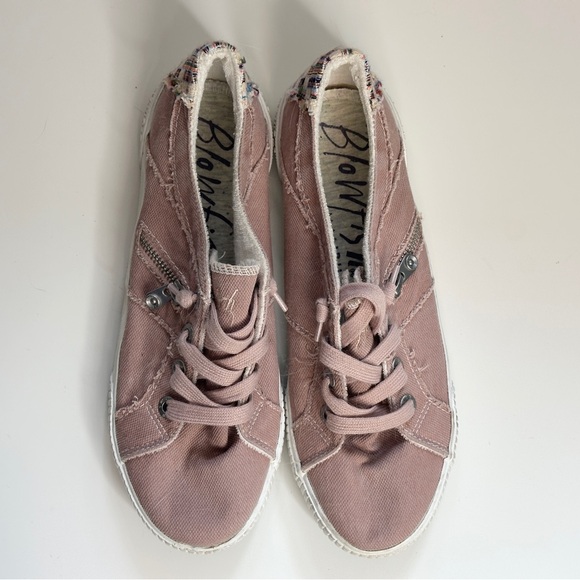 Blowfish Malibu Pink Multicolor Patchwork Canvas Sneakers - Picture 4 of 10